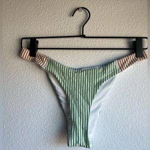 NWOT Aerie striped super cheeky bikini bottom
